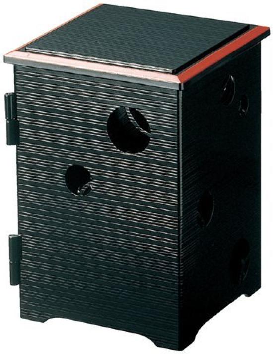 

4 inch Open pot Shokado Kurobuchi vermilion A 21015650