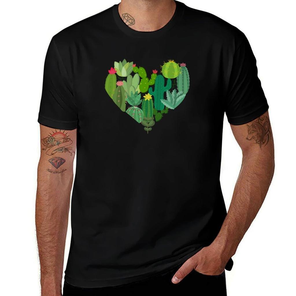 For the Love of the Cactus TShirt T Shirt Men 100 Cotton Luxury Brand Man Graphic T Shirt TShirt