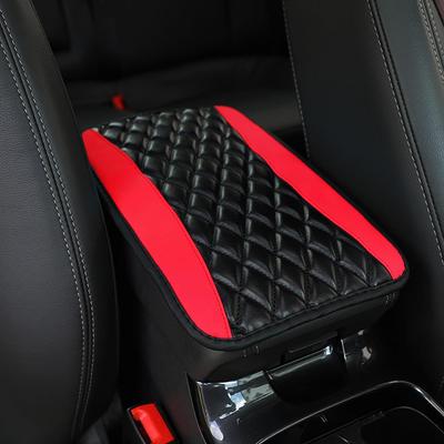 Auto-Mittelarmlehnenbox-Konsolenabdeckung, PU-Leder, Auto-Innenraum-Mittelarmlehnenbox-Pad, rutschfeste Dekormatte, universelles Zubehör