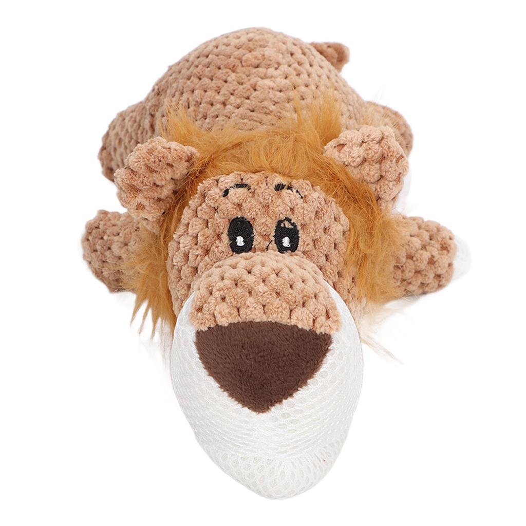 Dog Plush Toy Chewing Interactive Relieve Anxiety Durable Soft Stuffed Squeak Toy for Puppy Pets