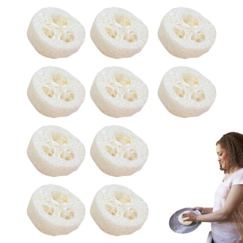 

Натуральные люфовые диски | Диски люфы 4-6 см, упаковка 10 штук, Премиальные люфовые диски для мыловарения, рукоделия, Сушеная люфа для мыловарения, Толщина 1,25 см, 1
