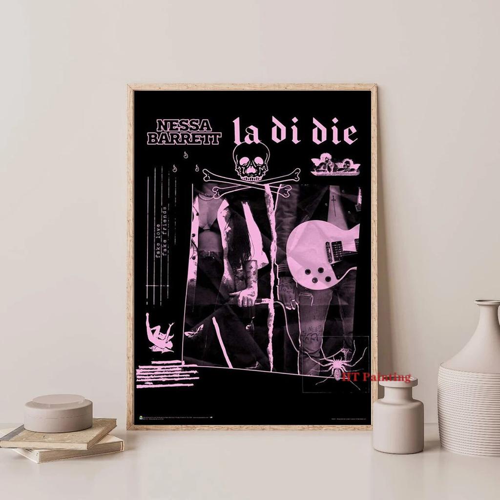 Nessa Barrett chanteur jeune Forever Tour 2023 affiche toile peinture rétro musique mur Art photos chambre décor à la maison Fans cadeau