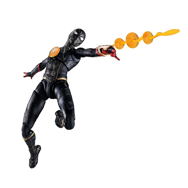 

TAMASHII NATIONS S.H.Figuarts spiderman [Black & Gold Suit] (Spider-Man: No Way Home) Approximately 150mm Made of ABS&PVC Painted movable figure
