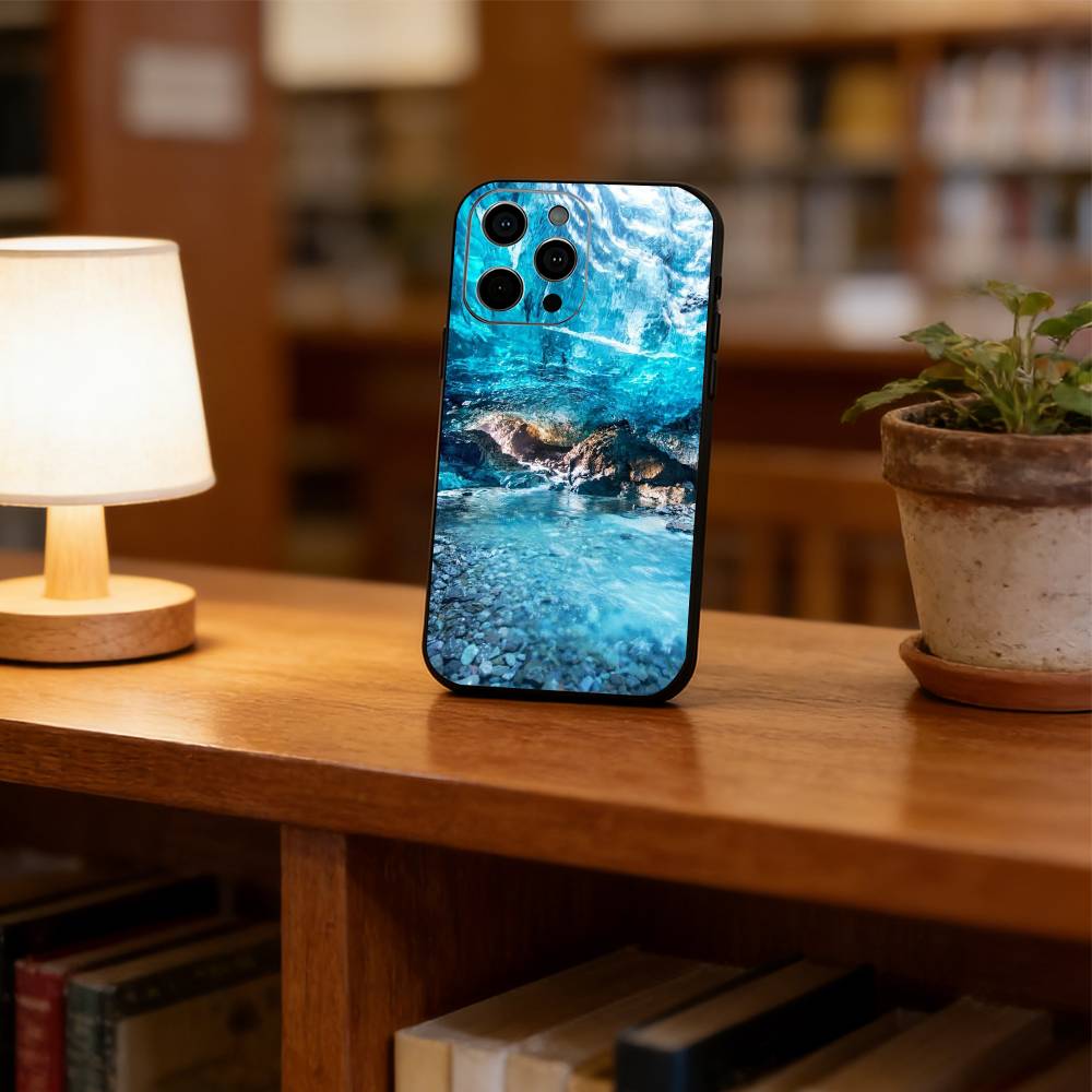 

Snowy Plain and Iceland Phone Case For iPhone 17, 16,15,14,13,12,11 Plus,Pro Max, Others Soft Black Cover iPhone14Plus