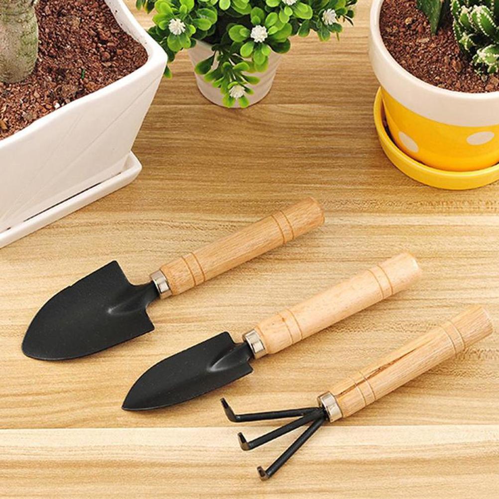 Mini Garden Tool Set 3PCS Small Iron Shovel Trowel Hand Tools for Planting