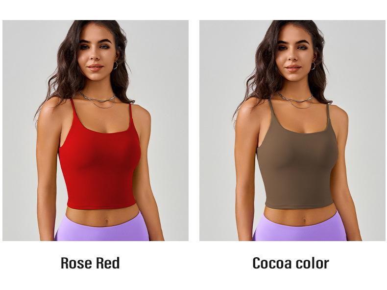 Dammode 2025 Antibakteriell Stötsäker U-rygg Sport Sling Väst