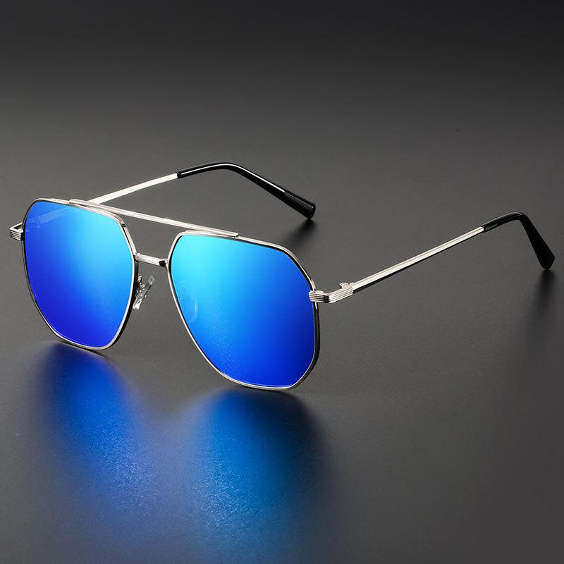 Sunglasses Hong Kong Style Retro Men'S Polarized Glasses Cool Tide Anti-Ultraviolet Driving Sunshade Sunglasses Men
