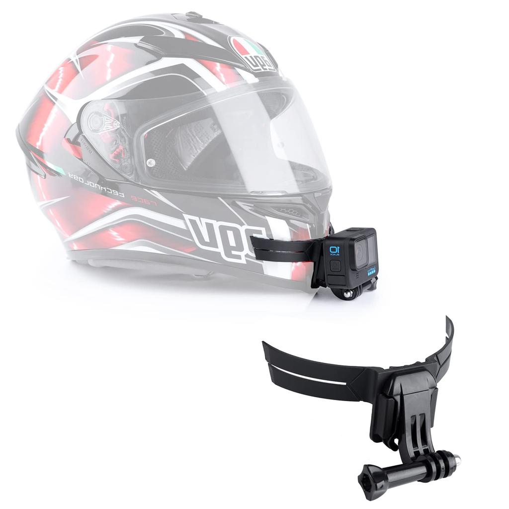 Wearable Camera Chin Motorcycle Helmet Chin Adhesive Mount Accessory for Helmet Chin Holder Compatible with GoPro Hero Osmo Insta360 Mount, GoPro,