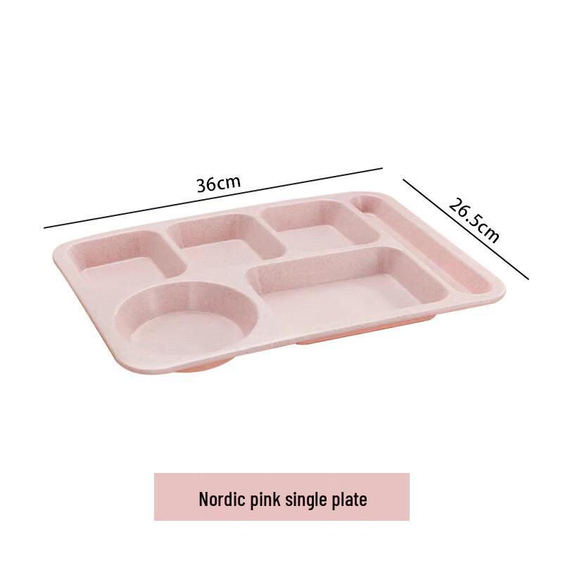 Eco-Friendly Wheat Straw Divided Lunch Plate