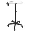 Hair Salon Trolley Adjustable Height Aluminum Alloy Rolling Cart for Barber Shop