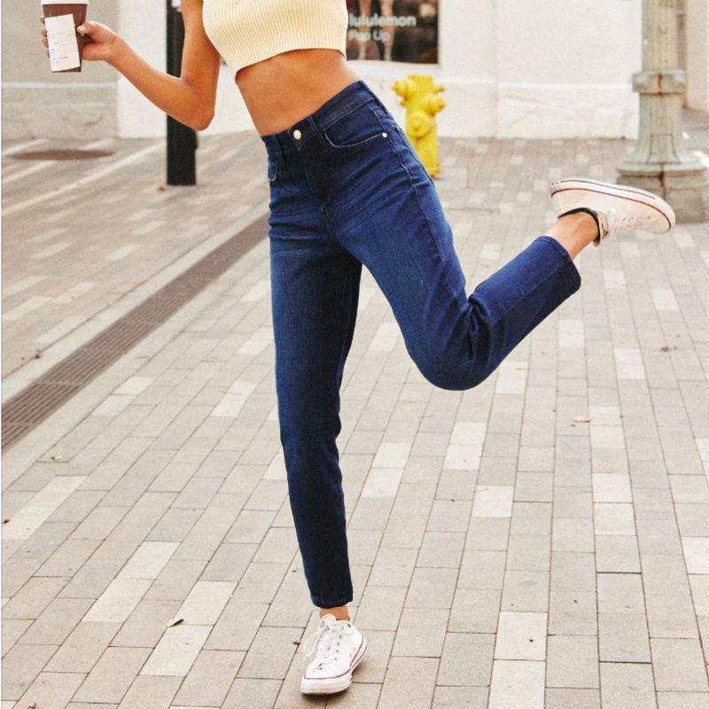 

Two Pieces of 20% off Foreign Orders $80 High Elastic High Waist Pear Shapes Retro Mom Girlfriend Loose Straight-leg Denim Blemish JB blue girlfriend 24W
