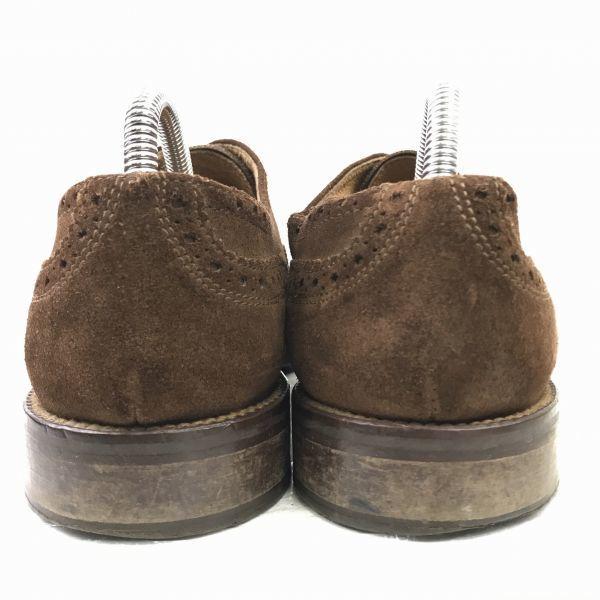 Vintage 80er-90er McGREGOR Leder Wingtip Business Schuhe Größe 26.0 Braun(GEBRAUCHT)