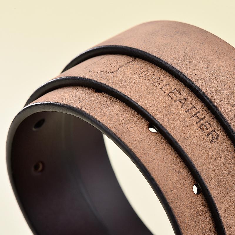 Belt Women'S Leather Belt, Women'S Round Buckle Cowhide Belt, Belt Women'S