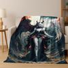 Dark Gothic Sexy Beauty Flannel Blanket Soft Warm Blanket Throw Blanket for Bedroom Living Room Bed Travel Camping Picnic Gift
