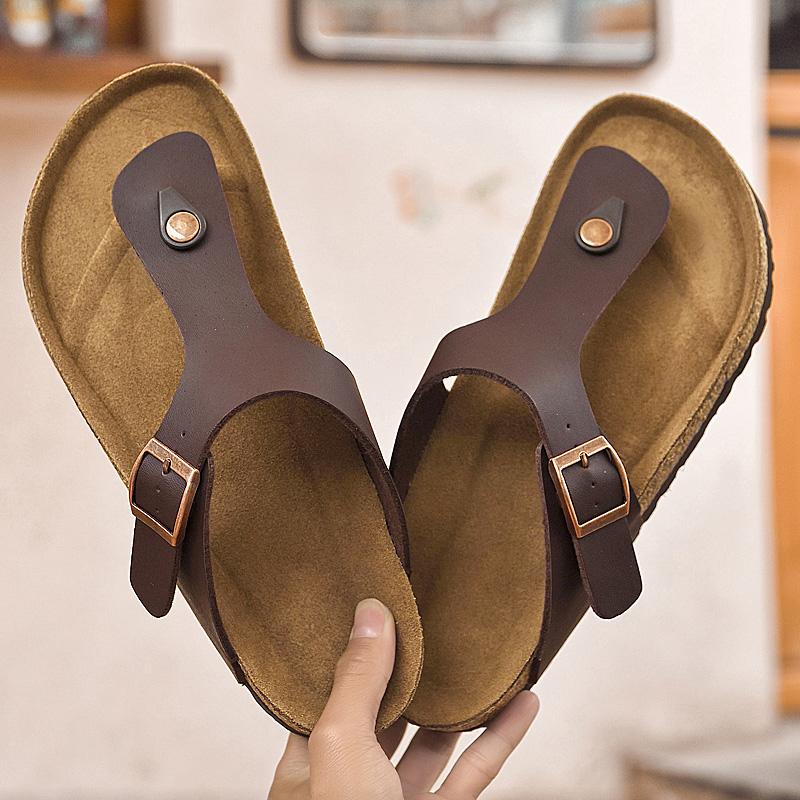 Mode Sommer Neu Herren Flip-Flops Sandalen Herren Flachabsatz Rutschfest Bequem Weich Modisch Strandschuhe Größen 38-46 Herren Hausschuhe