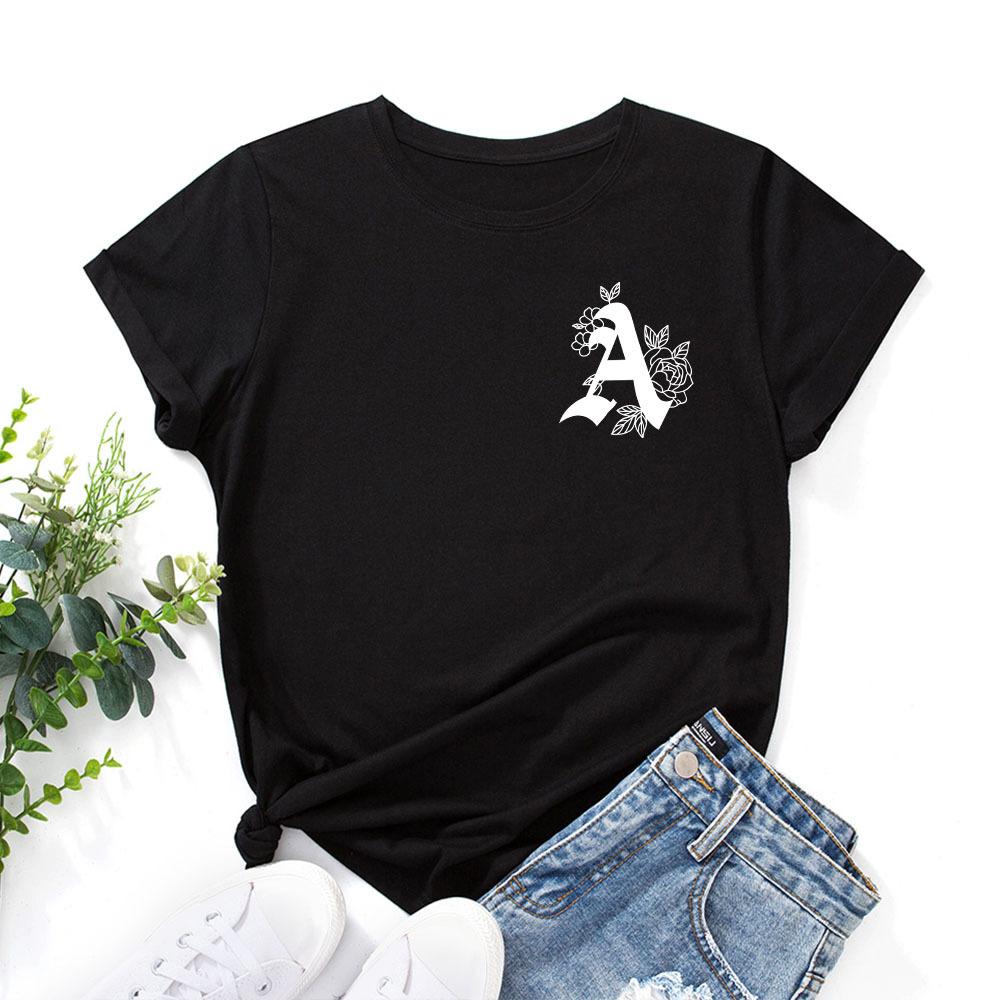 Casual Loose Top Fashion Print Short Sleeve Simple T-Shirts Women’s