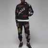 Jordan Brooklyn Fleece Mønstret Strikket Joggebukse med Snøring Herre Underdeler Svart FN4547-010