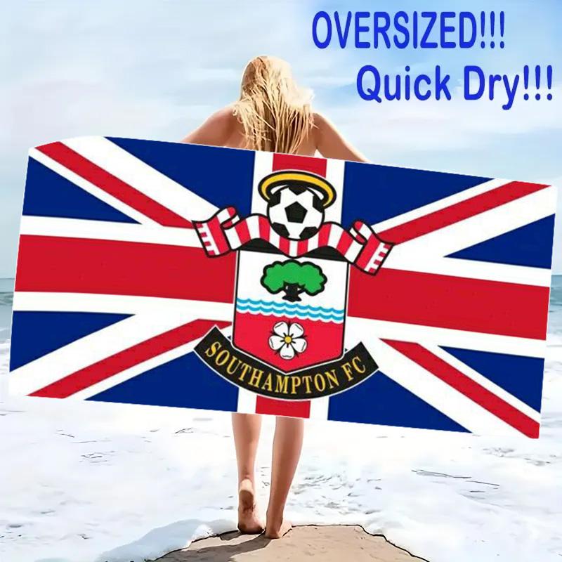 Southampton Fc Print Beach Towel, Large Soft Quick Dry Towel for Beach Camping Swimming