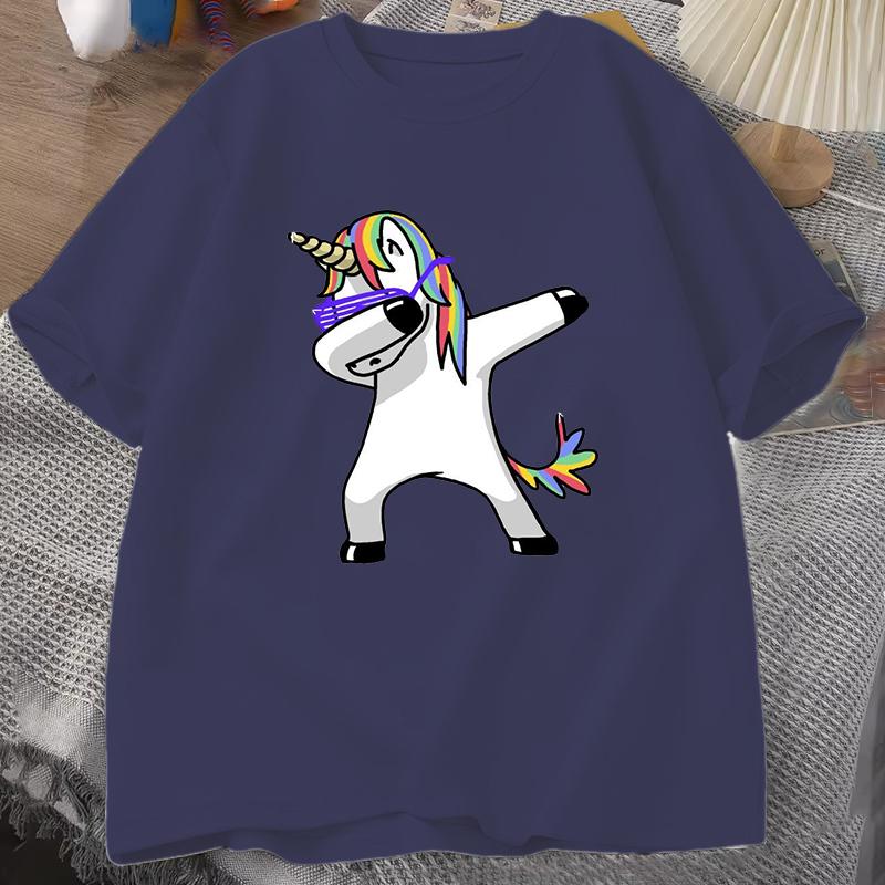 Unicorn Kawaii Unicornio 90s Women T Shirt Top Tee Shirts Female Ulzzang Harajuku Short Sleeve Hip Hop Korean Style Graphic