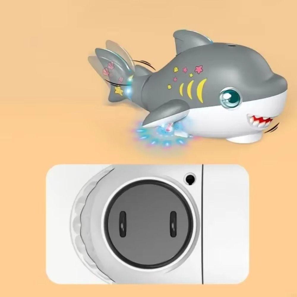 Portable Floating Ball Blowing Toy Mini Sensory Baby Toy Electric Swivel Shark Toy  Montessori Toy