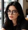 Xiaomi Women Retro Round Photochromic Blue Light Blocking Glasses Trendy Eyewear for Reading, Gaming, Office & Daily Wear
