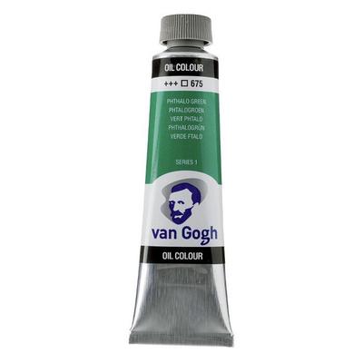 Ölfarbe - Van Gogh - S1 PHTHALO GRÜN - 40ml - Grüne Farbe - Fortgeschrittenes Niveau