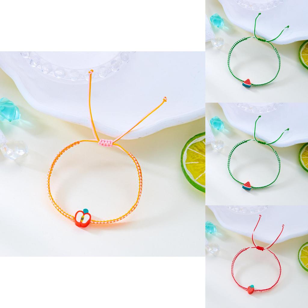 Summer Fruit Bracelet With Handmade Soft Clay For Women And Friendship Gifts