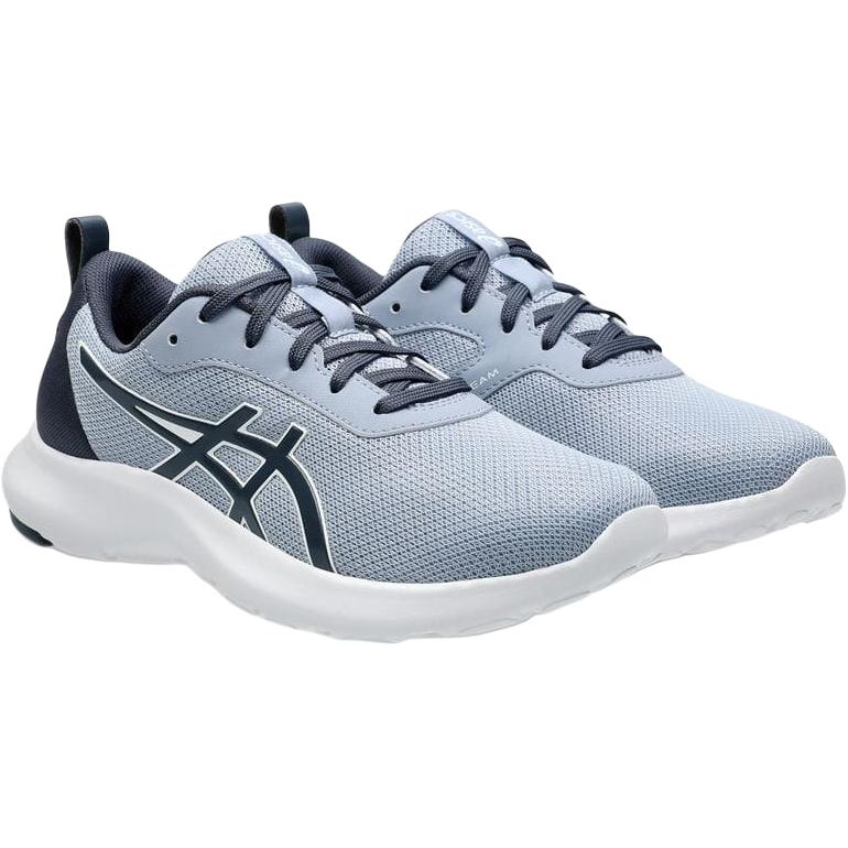 Asics Lazerbeam Flexible Durable Physical Test Stable Comfortable Wear-Resistant Breathable Low-Top Running Shoes Kids Running Shoes Blue 1154A184-401