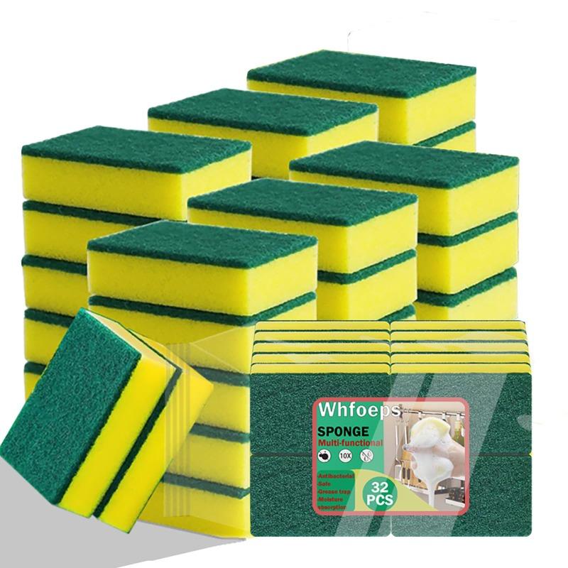 20/30pcs Dishwashing Sponge Kitchen Nano Emery Magic Clean Rub Pot Rust Focal Stains Sponge Removing Kit Cleaning Brush Sponges