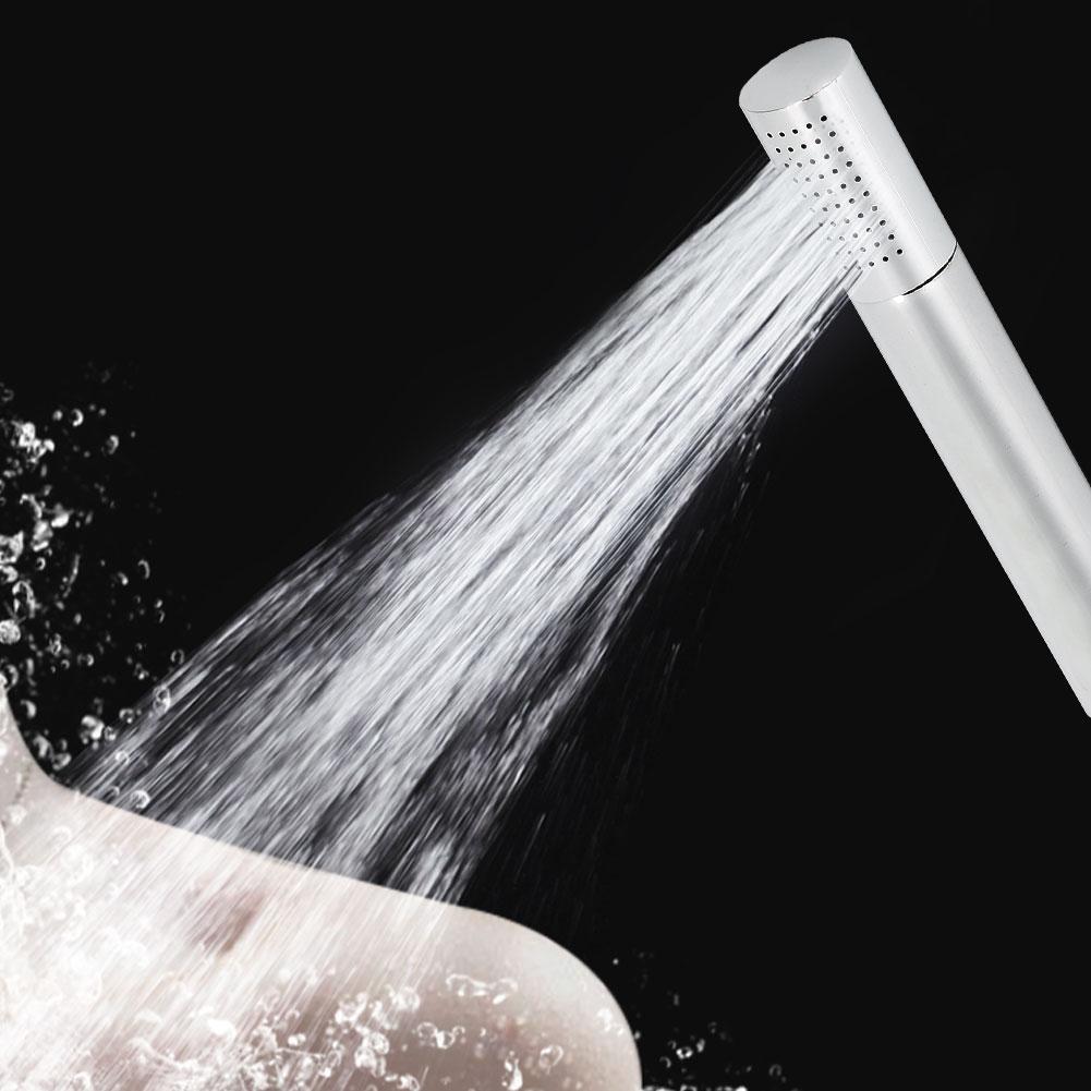 Household Hand Held Shower Head Water-Saving Bathroom Sprayer Nozzle Supply for Home Use(Round Head