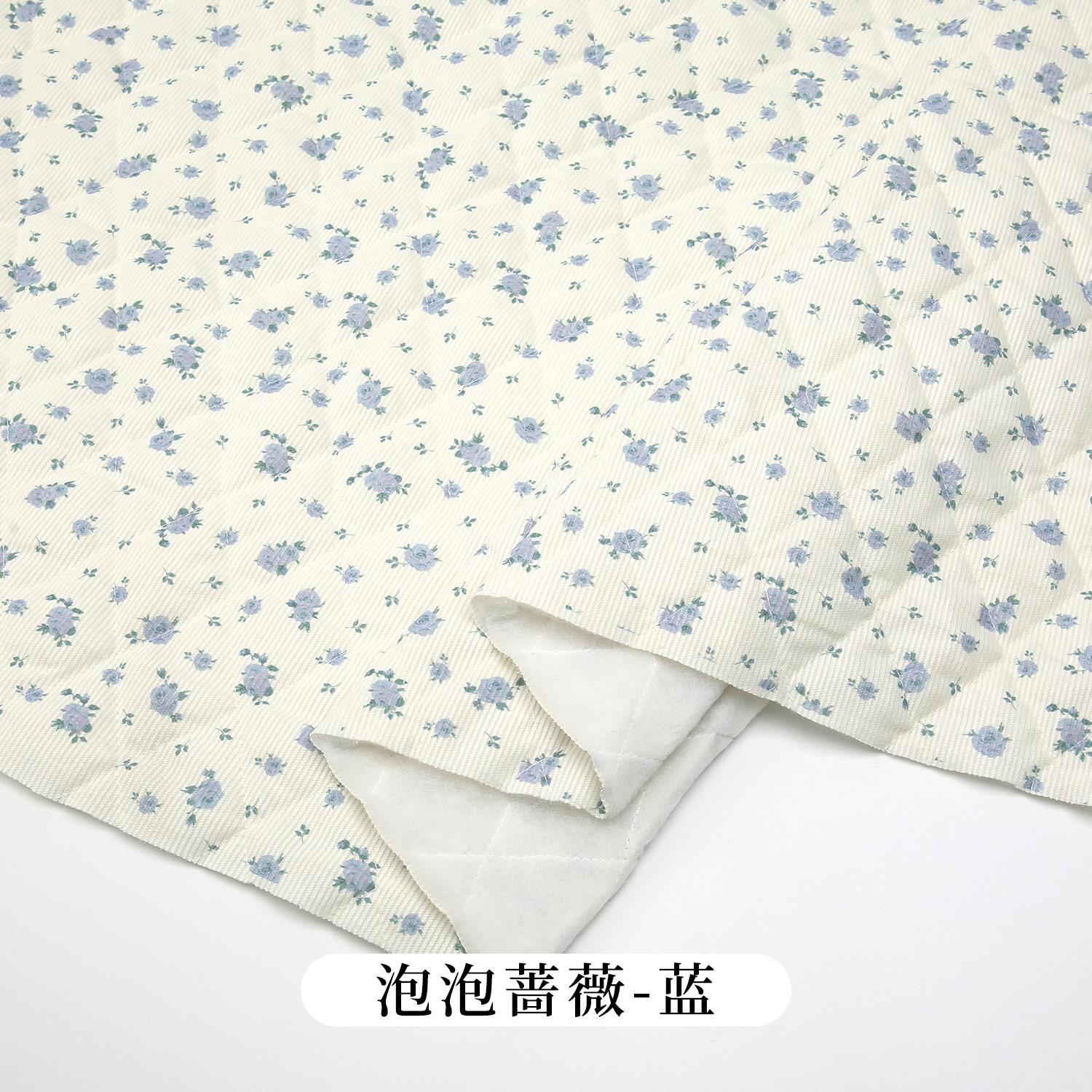 0.5m/1m/2m Thicken Small Bear Printed Corduroy Quilted Cotton Fabric for Sewing Jackets Handmade DIY Children s Clothing Fabric 50x150cm