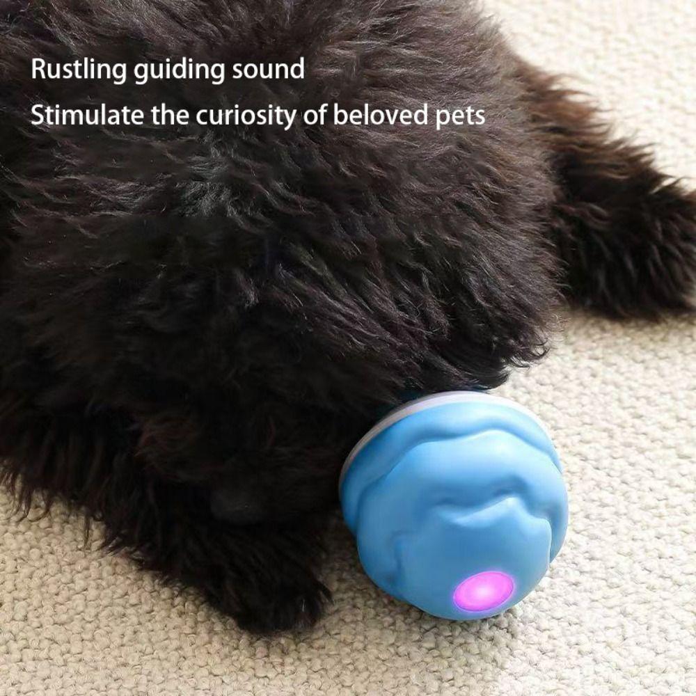 Fun 3 Modes Interactive Dog Toys With Rope USB Rechargeable Pet Motion Active Rolling Ball Pet Ball Toy Medium Small Dogs Puppy