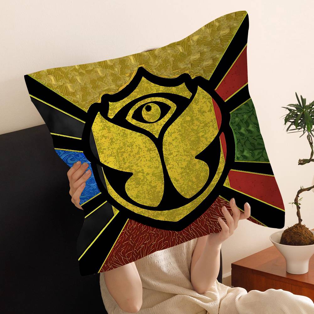 T-Tomorrowland Music Office Cushion Pillowcase Car Cushion Cover45X45Cm Lumbar Pillowcase Sofa Pillowcover