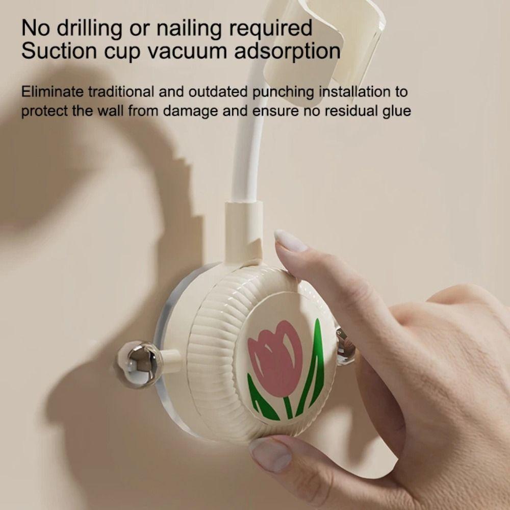 360° Adjustable Shower Head Support Stand Tulip Pattern Handheld Shower Holder  Kitchen