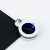 Blue Sapphire Gemstone Silver Pendant In 925 Sterling Silver- Handmade Design, Everyday Wear Jewelry, Unique Blue Sapphire Pendant Mother's Day Gifts