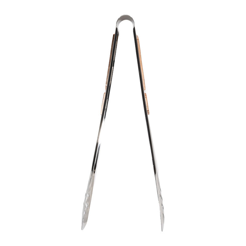 1Pcs Stainless Steel Kitchen Cooking Tongs Grilling Barbeque Brushed Locking Tongs With Ergonomic Grip Barbecue Tongs Clip BBQ Gadget