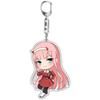 Ditf Darling In The Franxx Keyring Zero Two 002 Acrylic Keychain Premium Quality Gift For Anime Lovers