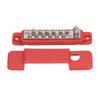 Power Distribution Terminal Block Busbar 12 Position Studs Distribution Block Bus Bar with Cover for Caravan Yacht