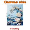 DIY Wave Pearl Art Painting for Home Wall Decor Pearl Gem Paintings Picture Arts Craft  for Adults/Beginners Gift Idea Home Decor Without Frame