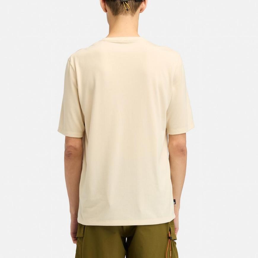 Timberland Soft Comfortable Outdoor Breathable Quick-Dry Short Sleeve T-Shirt Men Tops Light-Brown A41Z5EFL