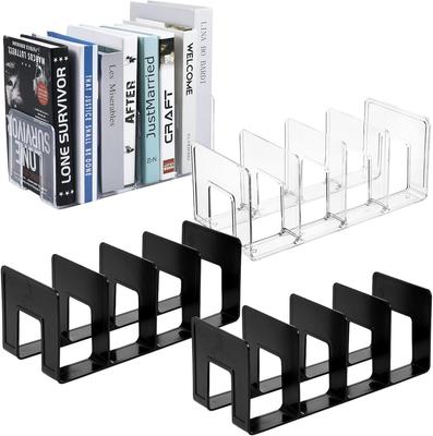 4pcs Acrylic File Organizer Acrylic File Holder Clear Files Sorter Purse Organizer Desk Files Organizers File Folder Organizers