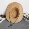 Cow Head Western Cowboy Hat Wide Brim Knight Hat Gentleman Visor Caps  Outdoor