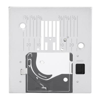 Straight Stitch Needle Plate Replacement Steel Throat Plate with Transparent Cover for Passport 2.0