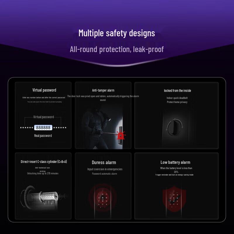KAADAS Q9 VP Finger Vein Smart Door Lock