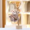 Cute Bear Plushie Backpack with Keychain Charm - Perfect Gift for Girls