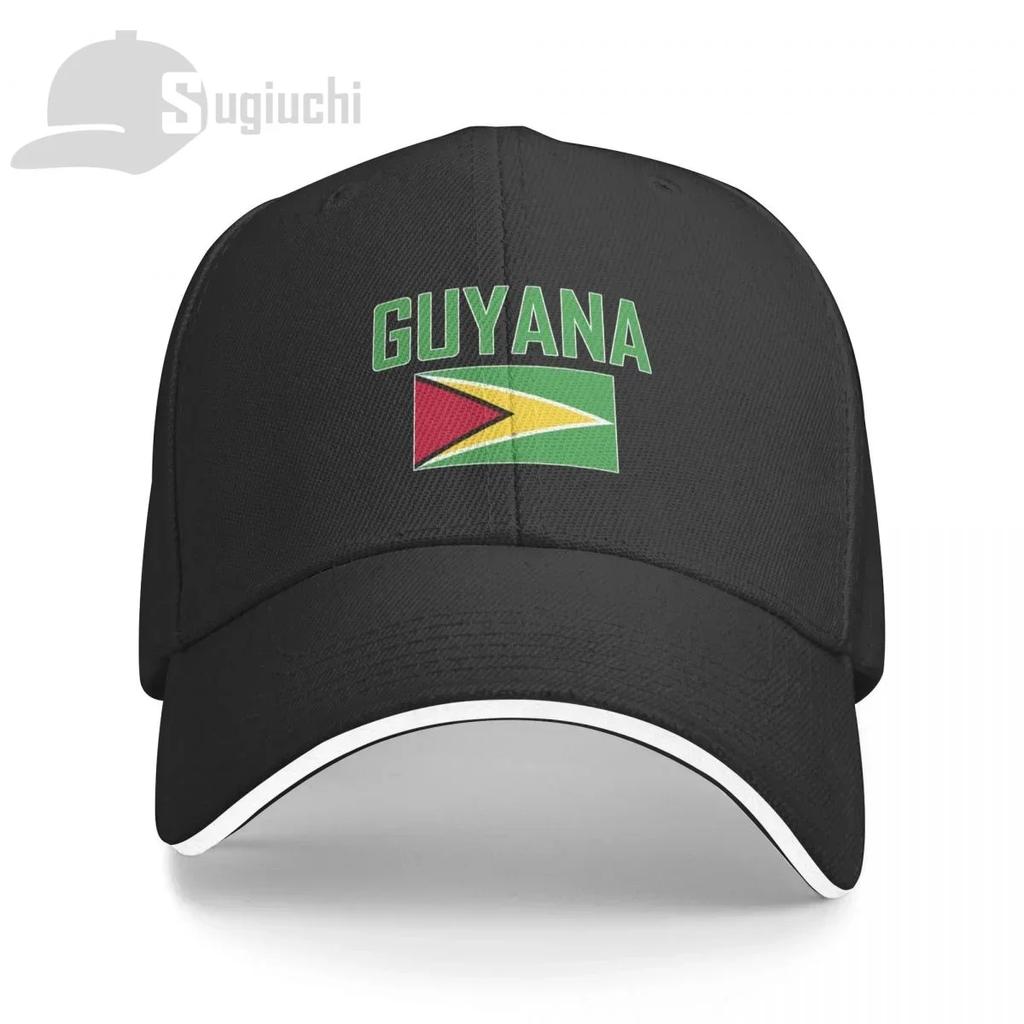 GUYANA Flag With Letter Baseball Cap Unisex Women Summer Unisex Hip Hop Caps Cotton Snapback Golf Hat Fishing Caps