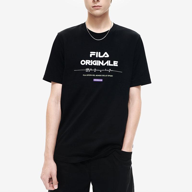 New FILA T Shirts Men's Jet Black F11M329111A-BK