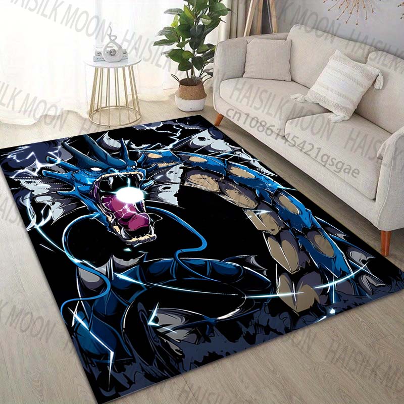 Japan Pokémon Gyarados Print Carpet for Living Room Bedroom Kid's Room Home Decor Area Rug Sofa Cloakroom Play Mat for Gifts