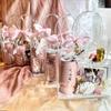 10pcs Clear Plastic Gift Bags with Handle Clear Goodie Bag for Christmas Wedding Birthday Baby Shower Party Favors Gift Tote Bag