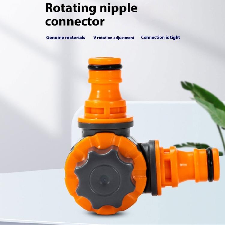 Adjustable Locking Garden Hose Connector Rotatable Design High Flows Rate Fitting Suitable For Efficient Water Transfer